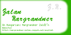 zalan margrandner business card